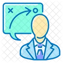 Growth Strategy Person Strategy Icon