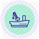 Icone De Ligne De Grue Dexpedition Icon