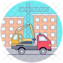 Grue Industrielle Grue De Construction Excavatrice Icon