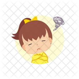 Grumpy Little Girl  Icon