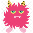 Grumpy pink alien  Icon