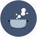 Grundlich Kochen Vollgaren Gekochtes Essen Symbol