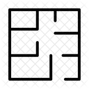 Grundriss Layout Gebaude Symbol