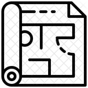 Grundriss Architektur Design Innenarchitektur Skizze Symbol