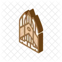 Grundtvig Church Isometric Icon