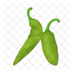 Grüne Chilischote  Symbol