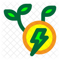 Grüne Energie  Symbol