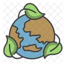 Grune Welt Erde Okologie Icon