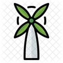 Grüne Windmühle  Icon