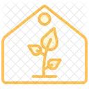 Grune Wohnraume Duotone Liniensymbol Icon