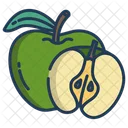 Grüner Apfel  Symbol