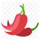 Grünes Chilli  Symbol