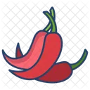 Grünes Chilli  Symbol