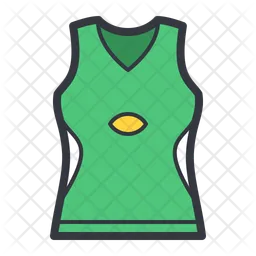 Grünes Tanktop  Symbol