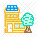 Grünes Zuhause  Symbol