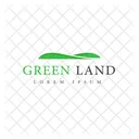 Grunes Land Landmarke Landabzeichen Symbol