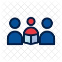 Grupo De Estudo Alunos Colaboracao Ícone