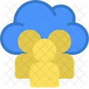 Grupo de nuvem  Ícone