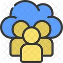 Grupo de nuvem  Ícone