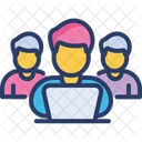 Grupo De Trabalho Circulo Trabalho Icon