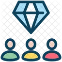 Grupo de diamantes  Icono