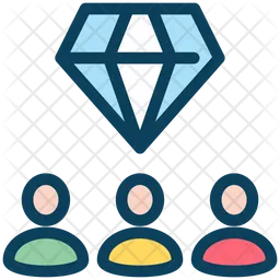 Grupo de diamantes  Icono