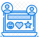 Grupos de mídia social  Ícone