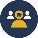 Gruppe Leiter Projektteam Symbol