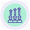 Gruppenarbeit Schwarzes Umriss Symbol Symbol