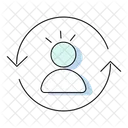 Zusammenarbeit Im Team Teamwork Partnerschaft Symbol
