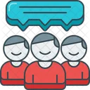 Gruppenfeedback  Symbol