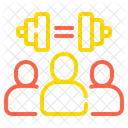 Fitness Gemeinschaft Gesunder Lebensstil Symbol