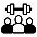 Bewegung Fitness Teamarbeit Symbol