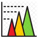 Gruppiertes Saulen Saulen Balkendiagramm Symbol