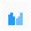 Gruppiertes Balkendiagramm Symbol