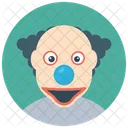 Gruseliger Clown Weissgesicht Clown Halloween Clown Symbol