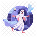 Gruseliger Charakter Spuk Horror Symbol