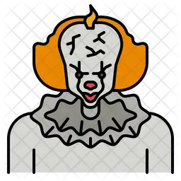 Gruseliger Clown  Symbol