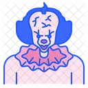 Gruseliger Clown  Symbol