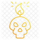 Gruseliger Totenkopf Symbol