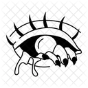 Gruseliges Auge Blutig Blick Icon
