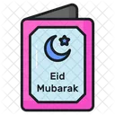 Eid Mubarak Gruss Karte Symbol