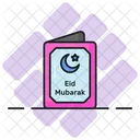 Eid Mubarak Gruss Karte Symbol