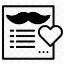 Grußkarte zum Vatertag  Symbol