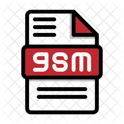 모바일 오디오용 GSM 글로벌 시스템  아이콘