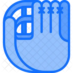 Guante de béisbol dedo  Icono