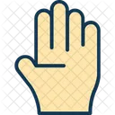 Pictograma Lleno Simbolo De Mano Icon