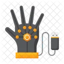 Guantes Con Cable Mano Robotica Guantes De Datos Icon