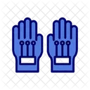 Guantes Con Cable Mano Robotica Realidad Virtual Icon