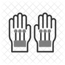 Guantes Con Cable Mano Robotica Realidad Virtual Icon